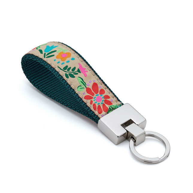 Tapestry Floral Key Ring