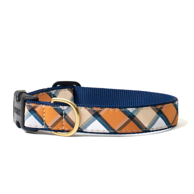 Terracotta Plaid Dog Collar