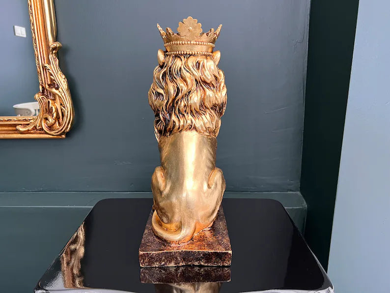 The Luxury Lion King Statue HT Animal Supply