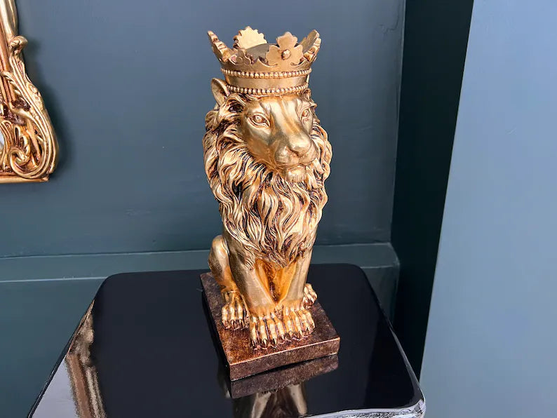 The Luxury Lion King Statue HT Animal Supply