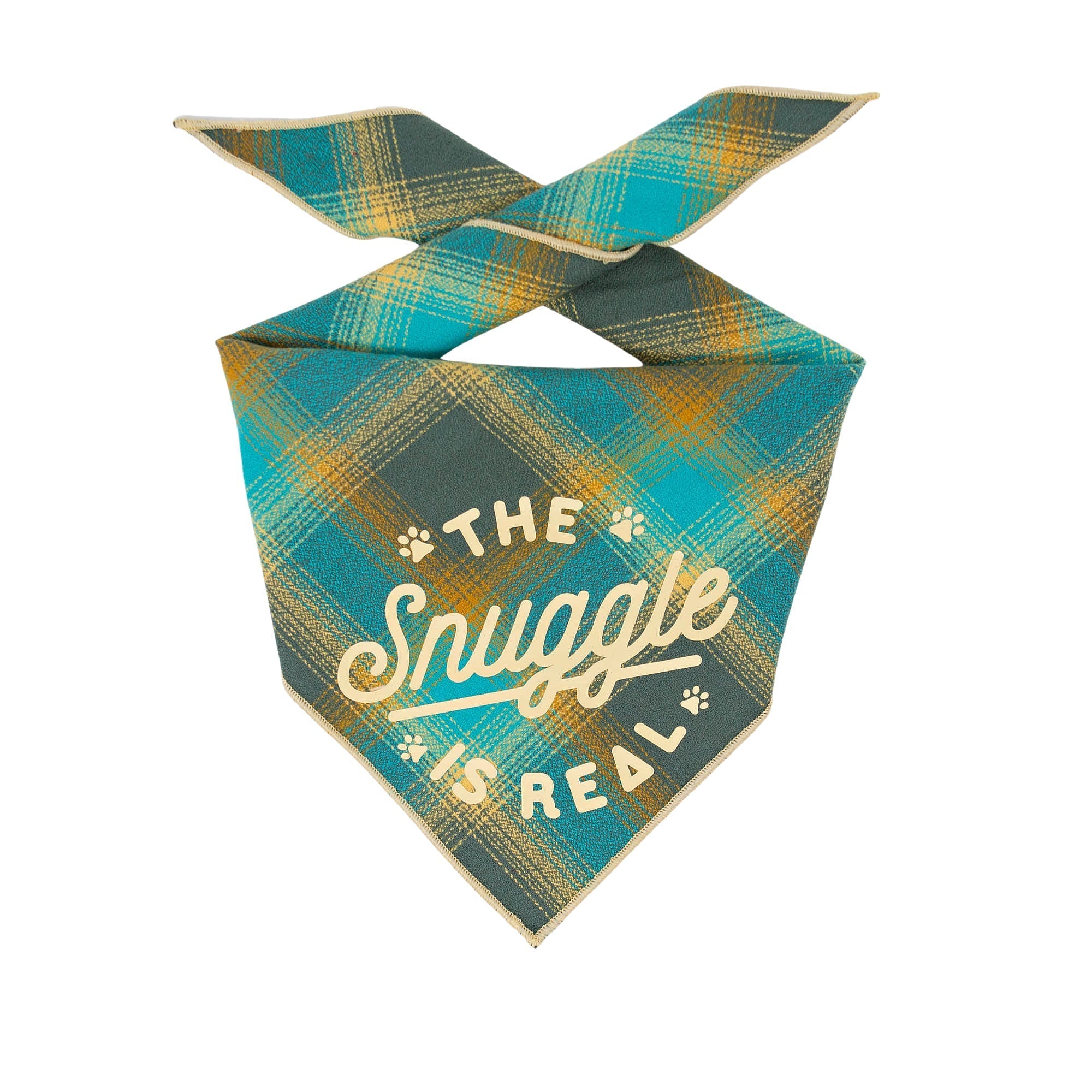 The Snuggle is Real Luxe Flannel Dog Bandana X-Large