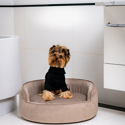 The Yin & Yang Luxury Pet Bed in Beige