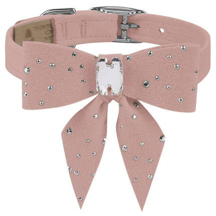 Silver Stardust Tail Bow Collar