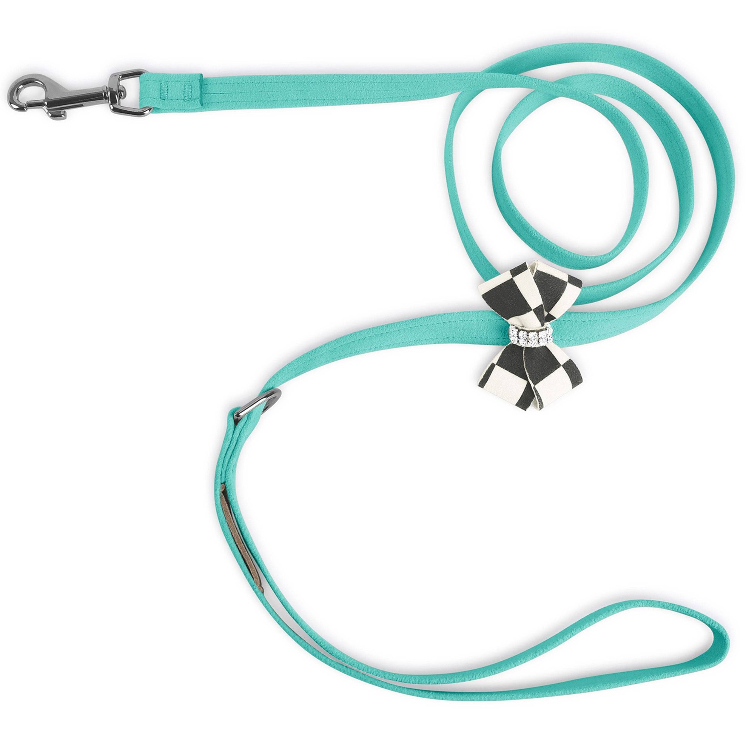 Windsor Check Nouveau Bow Leash Tiffi Blue