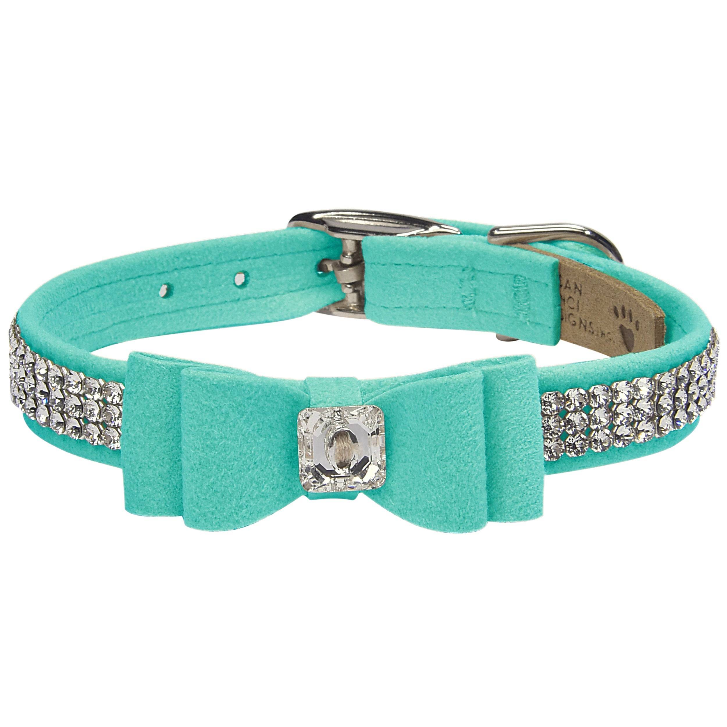 Big Bow 3 Row Giltmore Collar Tiffi Blue