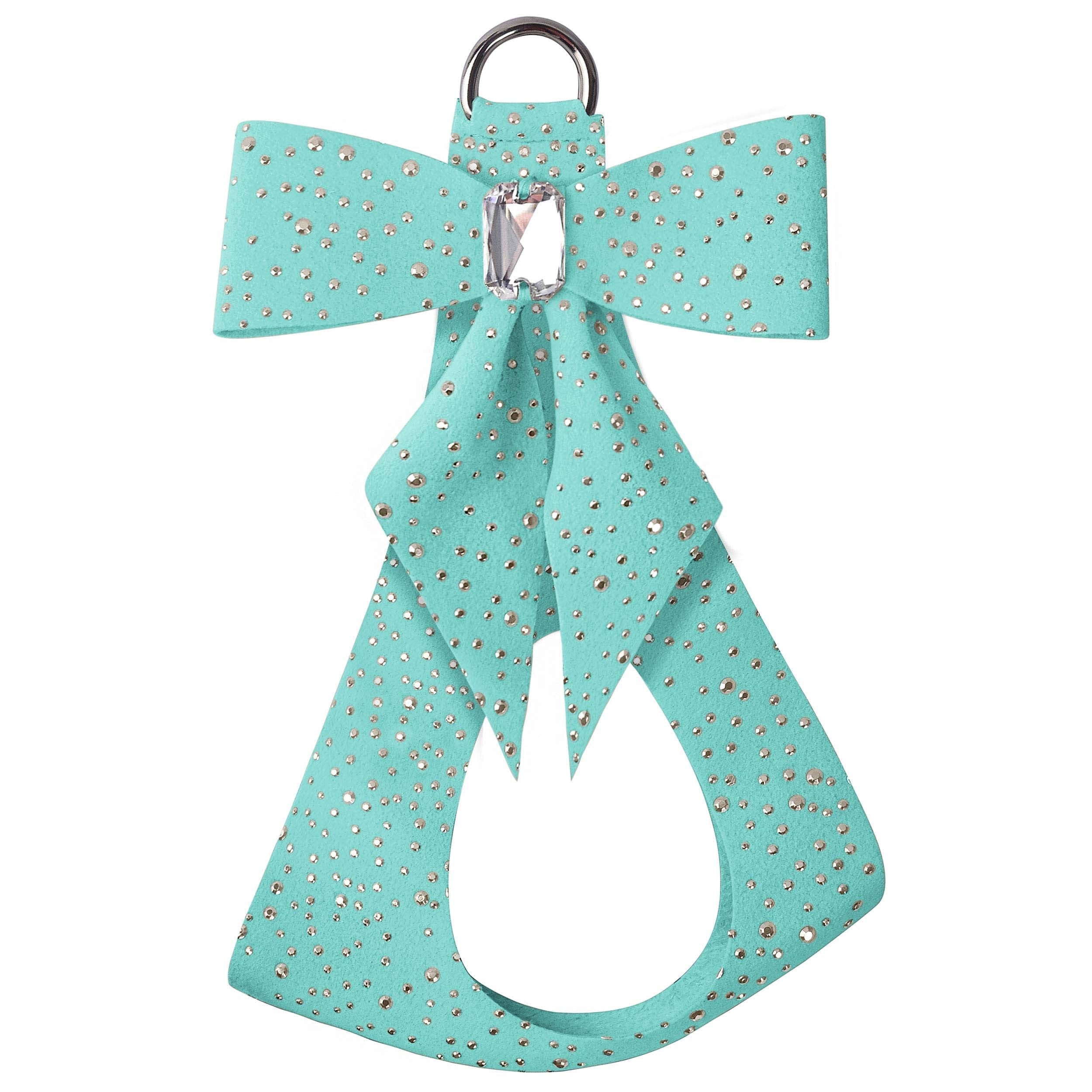 Silver Stardust Tail Bow Step In Harness-Pretty Pastels Tiffi Blue