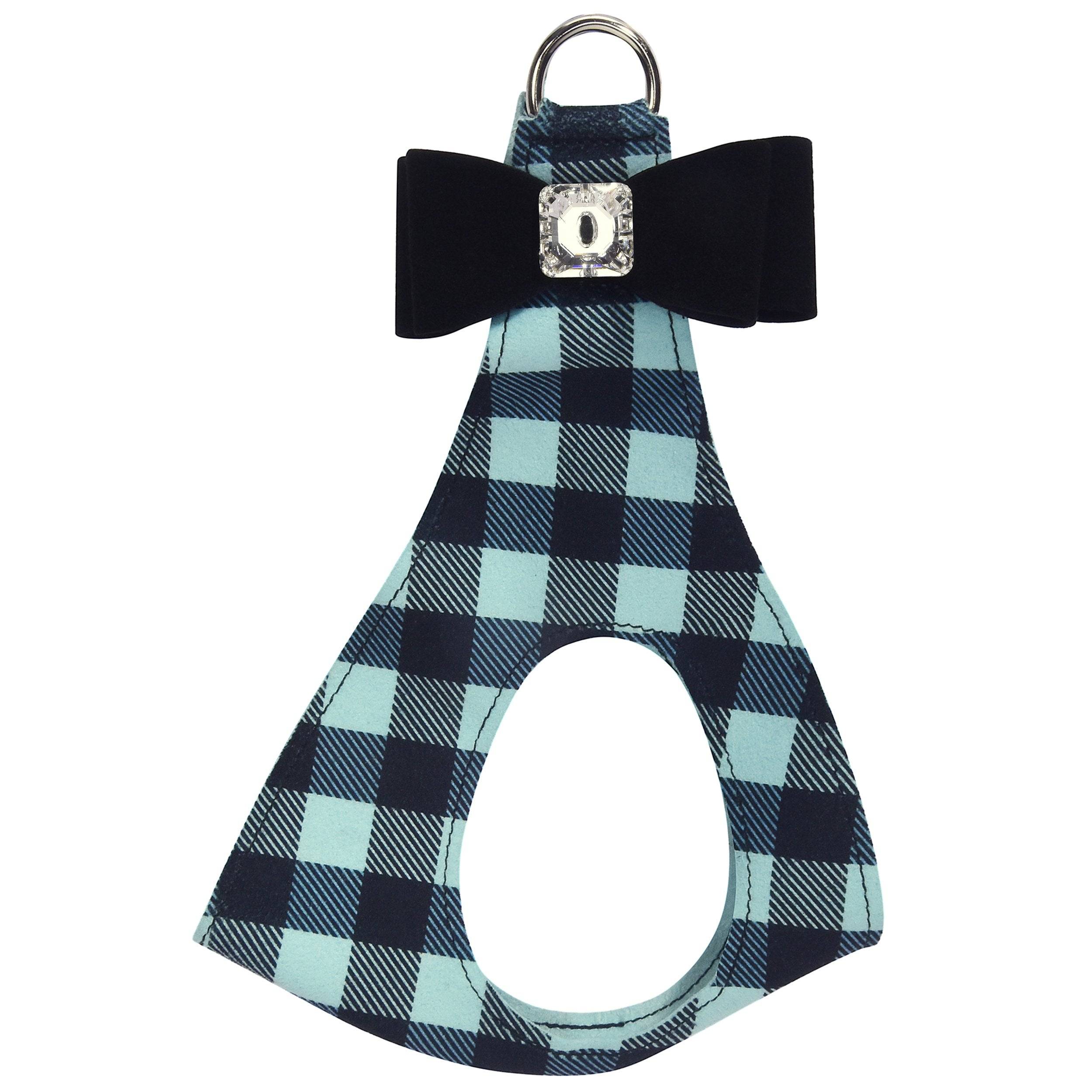 Black Big Bow Step In Harness Tiffi Gingham