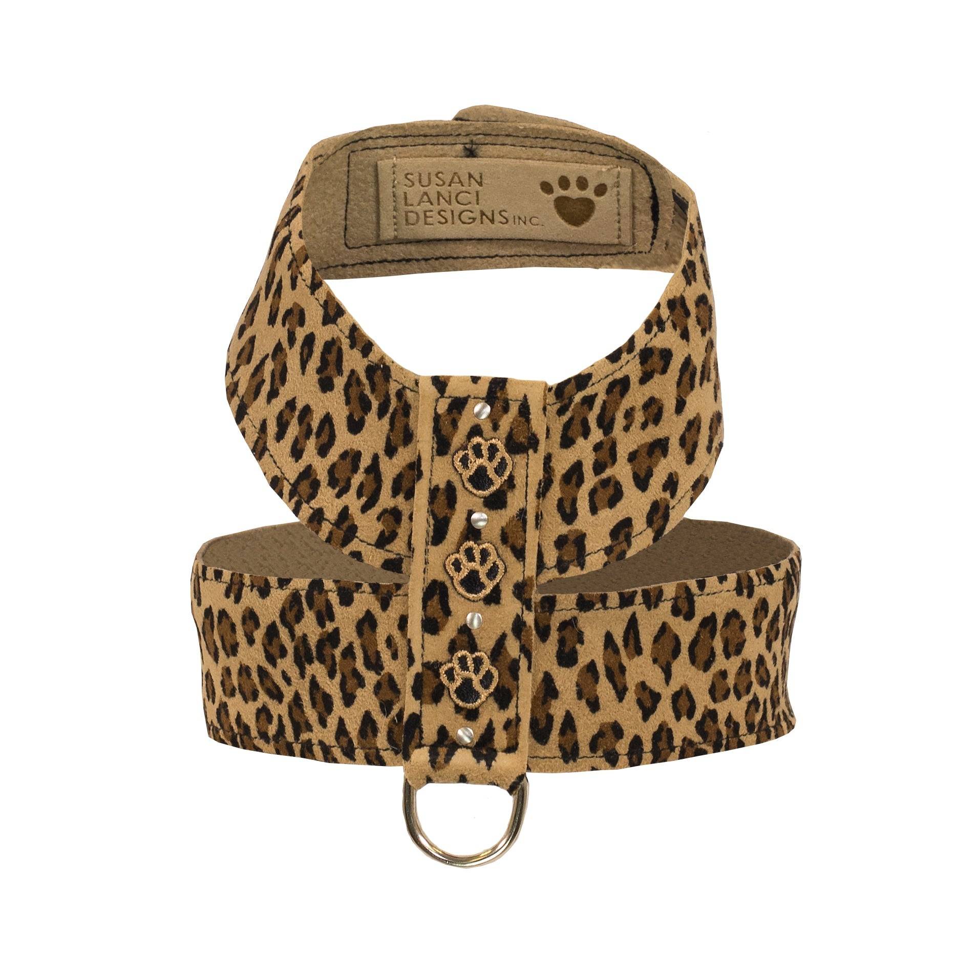 Cheetah Couture Embroidered Paws Tinkie Harness Cheetah