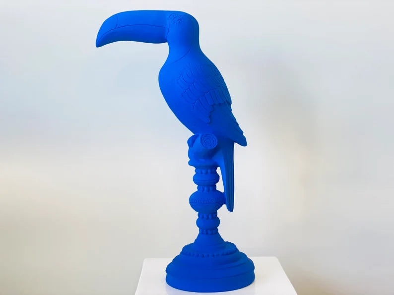 Toucan Bird in Ultra Matte Blue