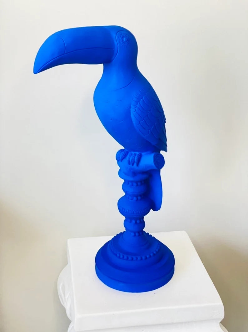 Toucan Bird in Ultra Matte Blue