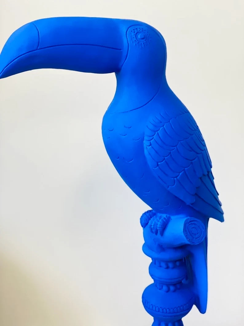 Toucan Bird in Ultra Matte Blue