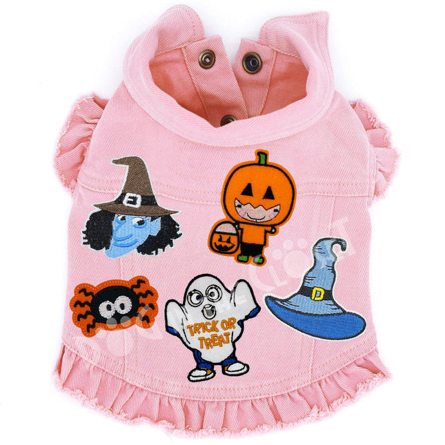 Trick or Treat Denim Dog Jacket