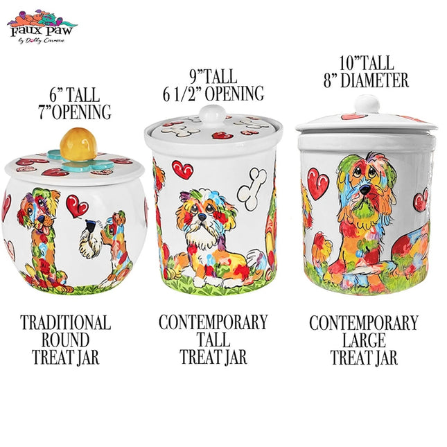 Tropical Dachshund Treat Jar