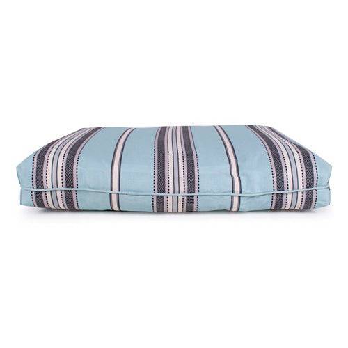 Turkish Towel Indoor/Outdoor Pet Bed-Tan Teal