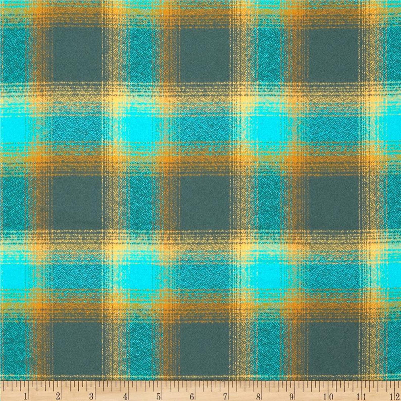 Turquoise Luxe Plaid HT Animal Supply