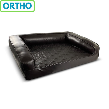 Grand Supreme Leather Dog Bed