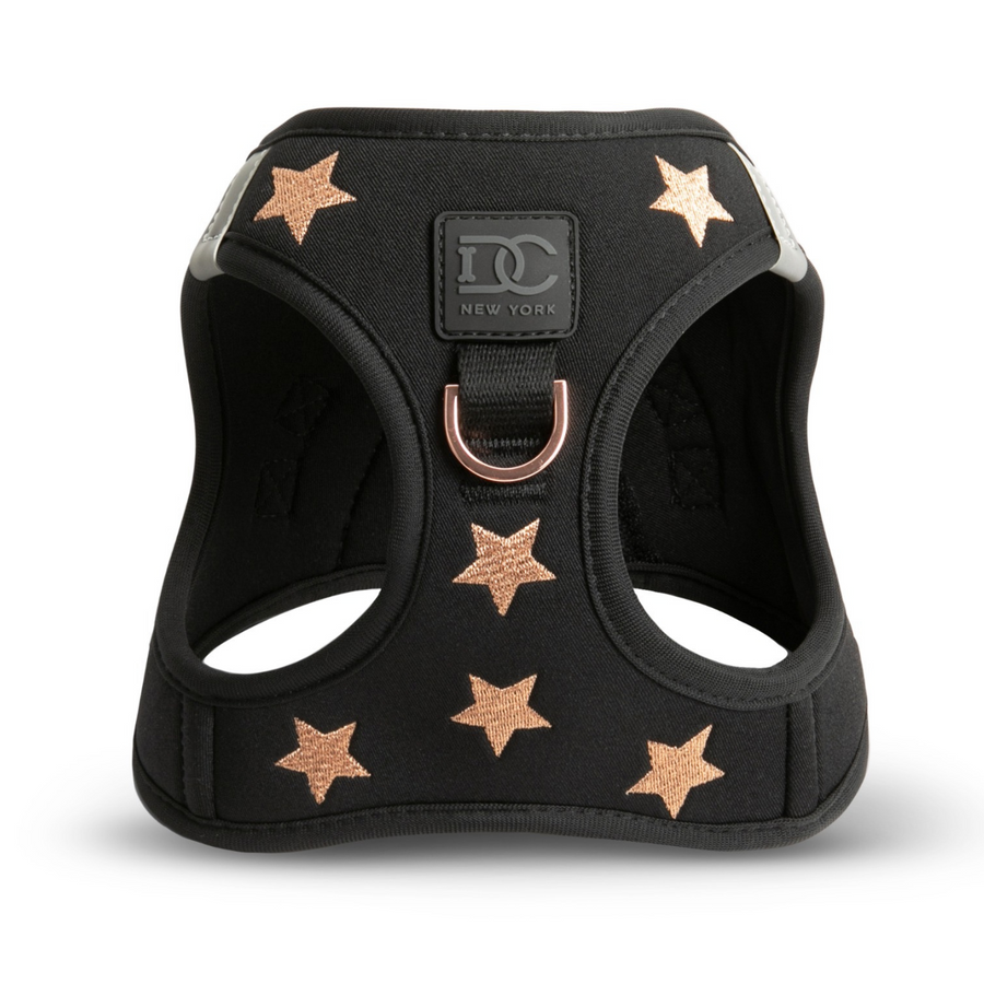 Luxe No Pull Step-In Dog Harness - Embroidered Rockstar