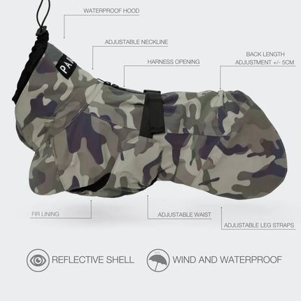 Recovery Raincoat Camo for Dogs