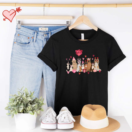 Valentine's T-Shirt with Dogs