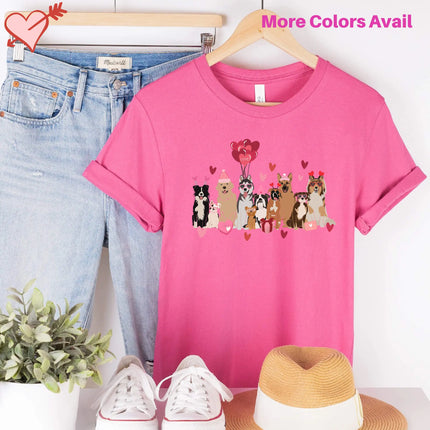 Valentine's T-Shirt with Dogs