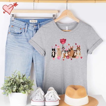 Valentine's T-Shirt with Dogs