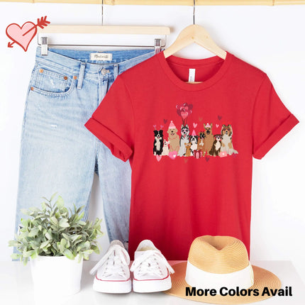 Valentine's T-Shirt with Dogs