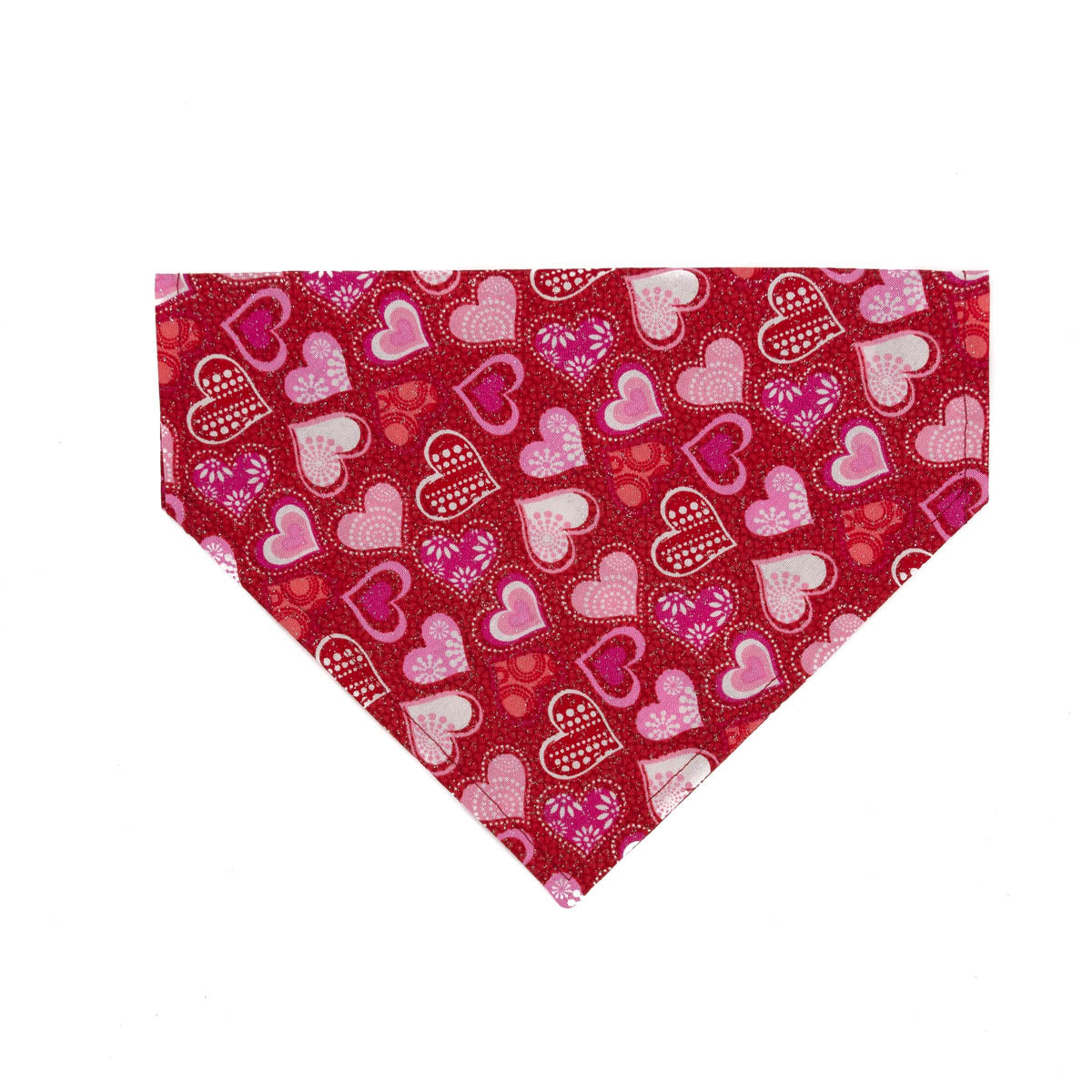 Valentines Day Hearts Dog Bandana X-Large - 12