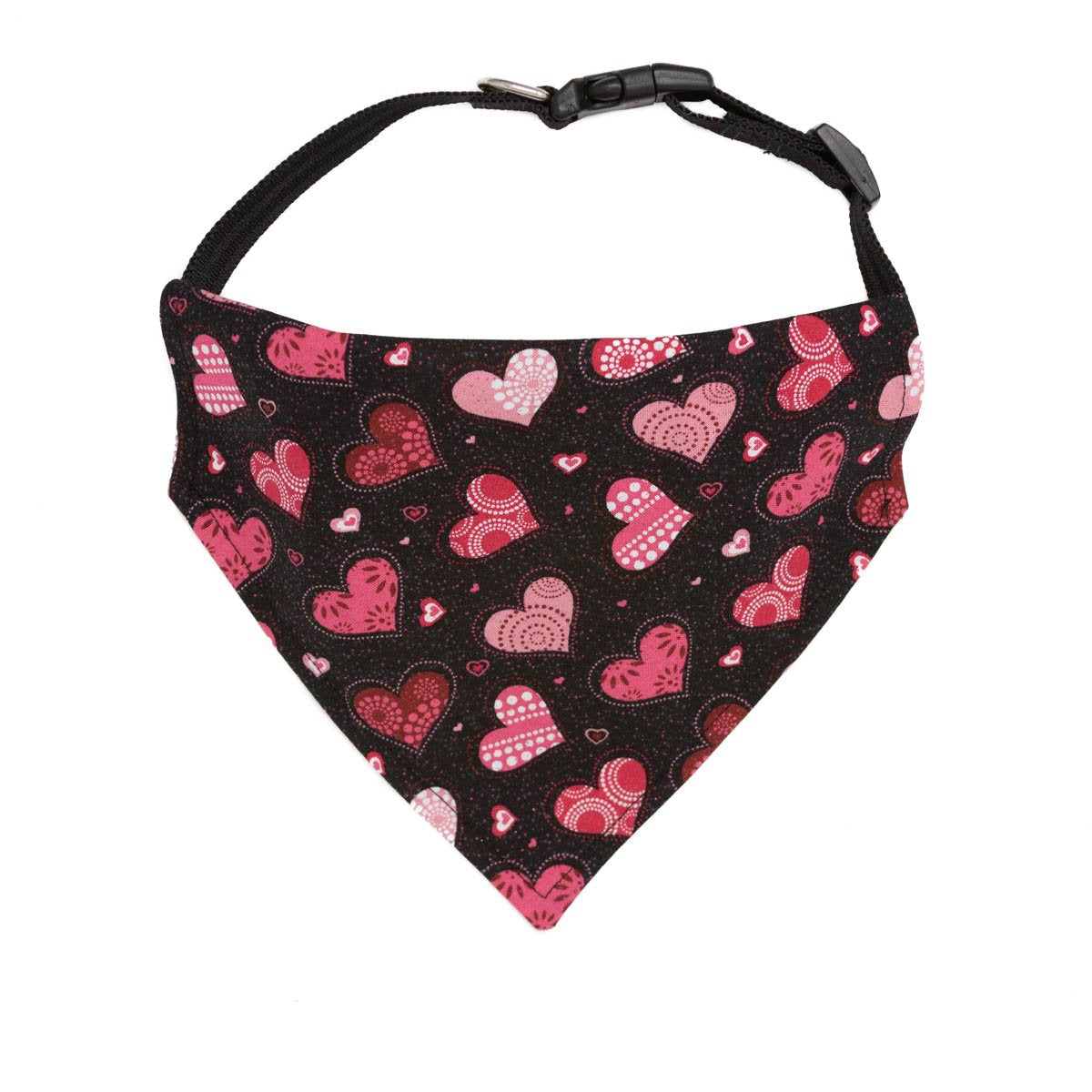 Valentines Day Pink Hearts Dog Bandana