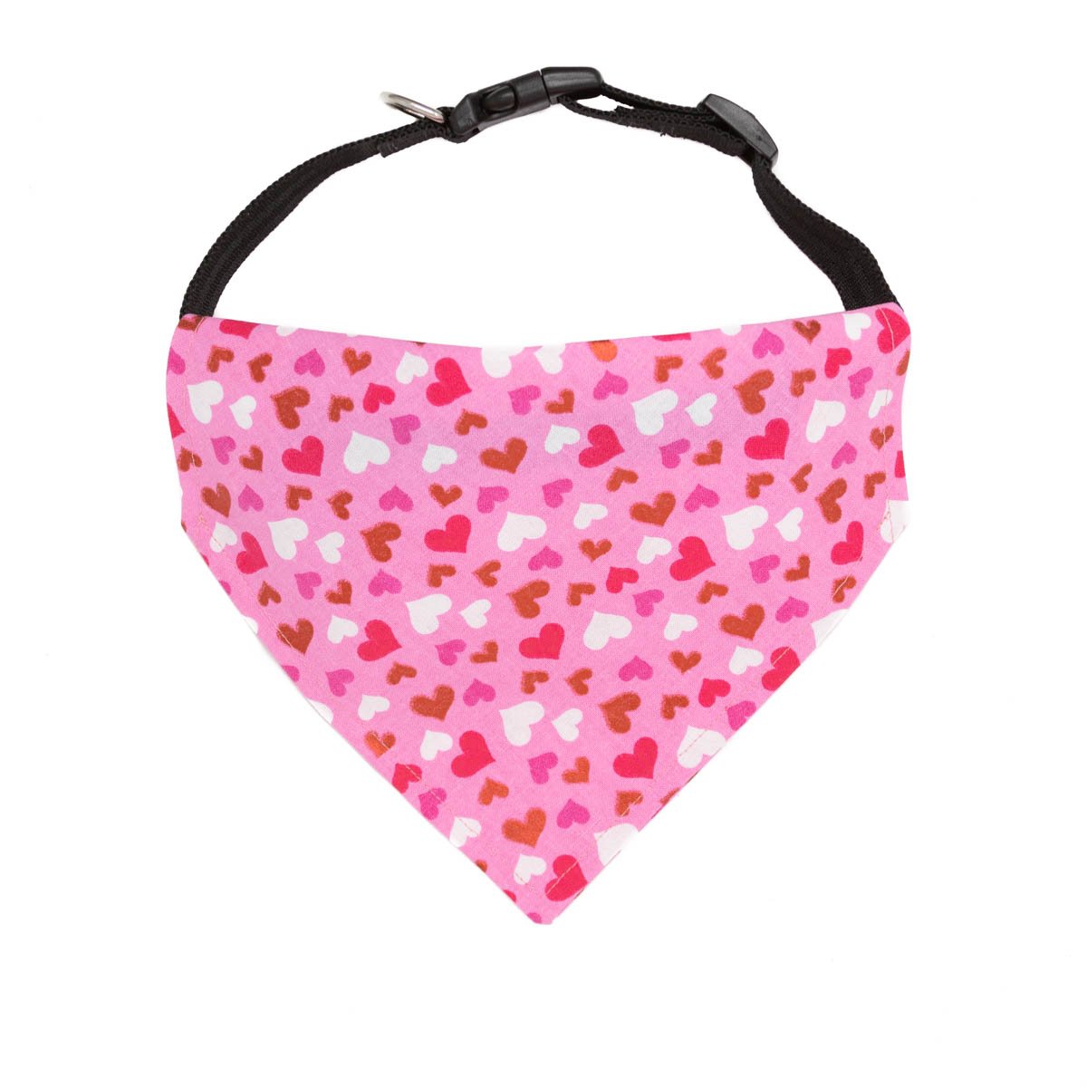 Valentines Day Pink Hearts Dog Bandana