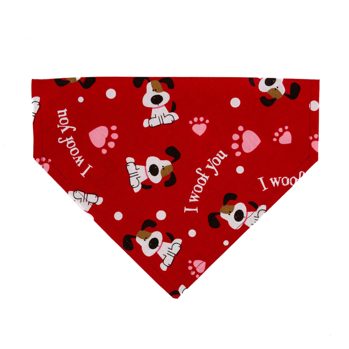 Valentines Day Puppy Dog Bandana X-Large - 12