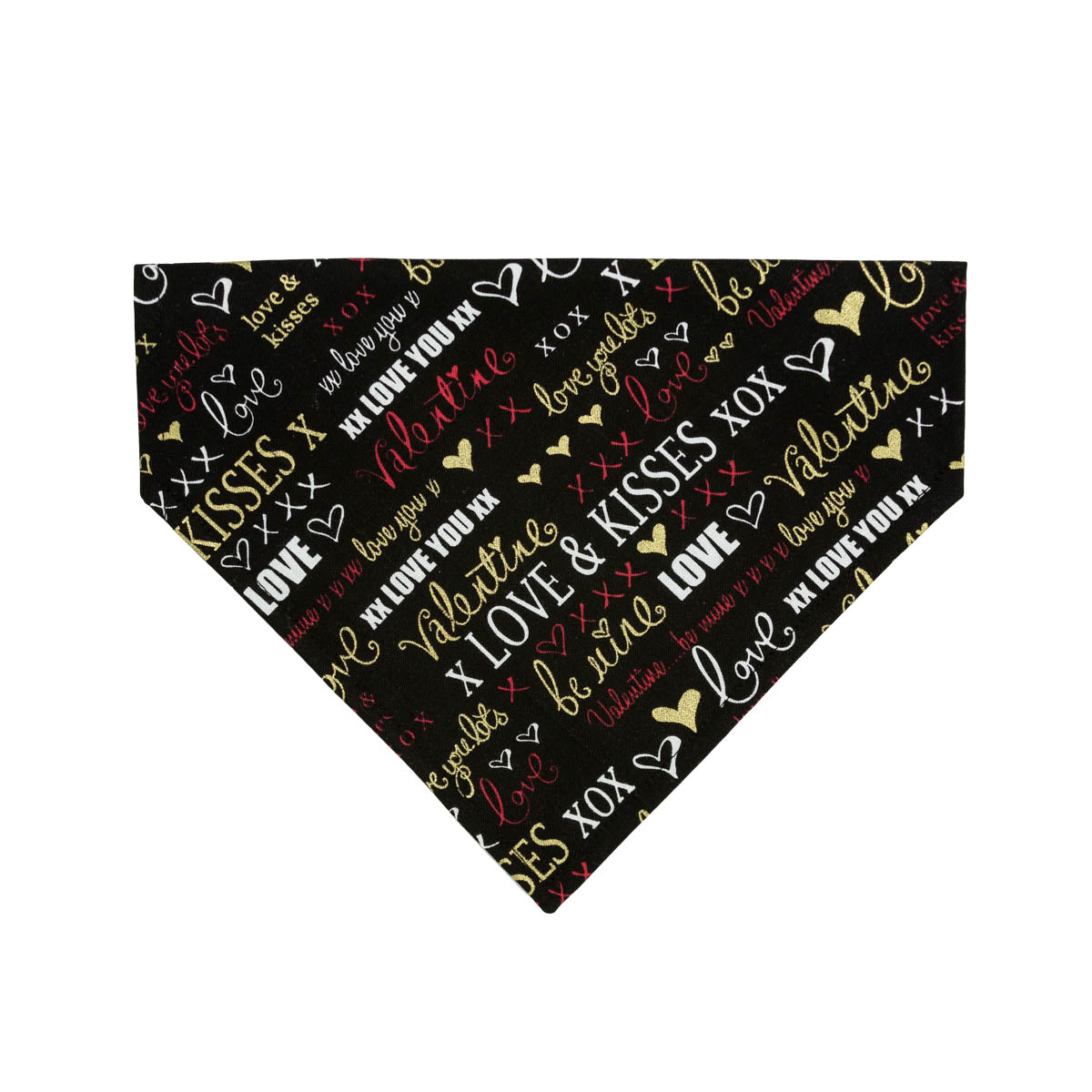 Valentines Love & Kisses Dog Bandana X-Large - 12