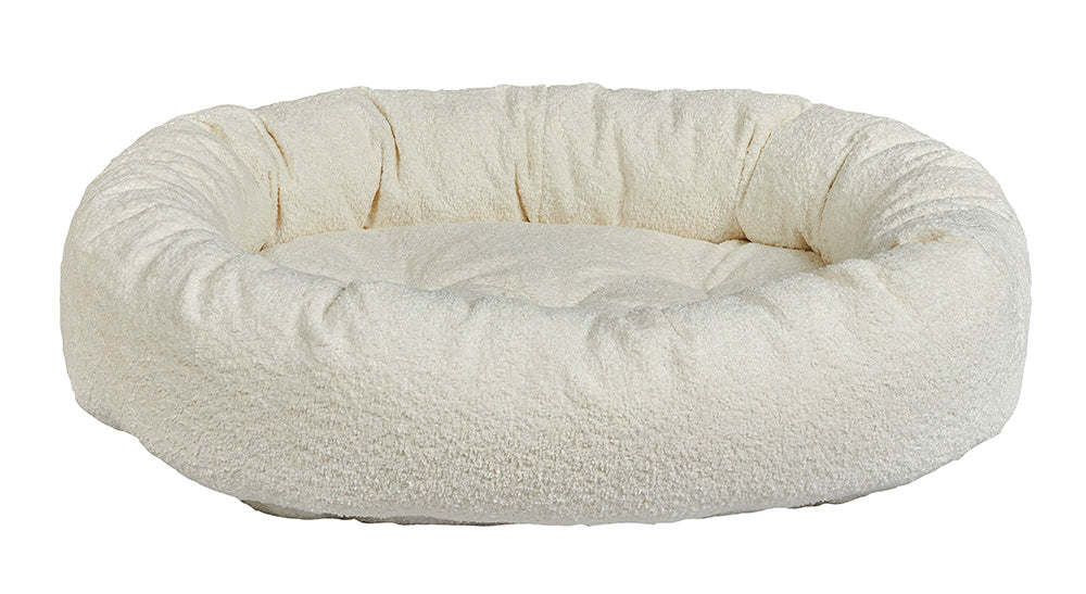 Vanilla Boucle Donut Bed