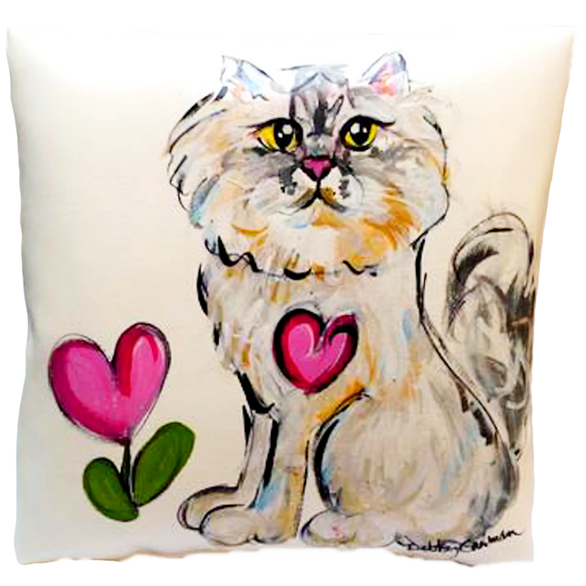 Vinyl Leather Cat Pillow