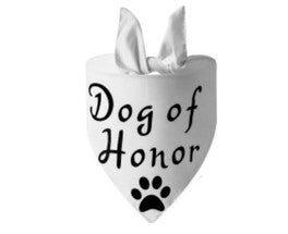 Dog of Honor Bandana - White
