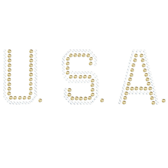 USA (Gold & Silver Nailheads) - Women's T-shirt