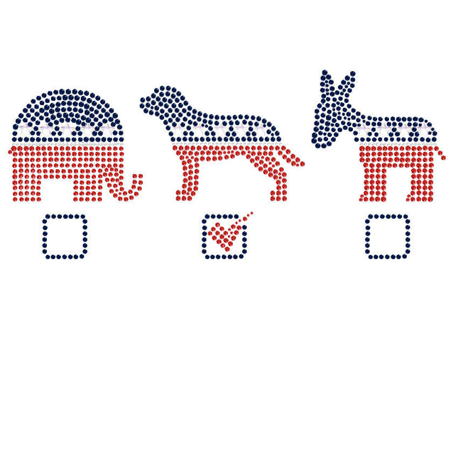 Vote Dog, Elephant, Donkey - Women's T-shirt