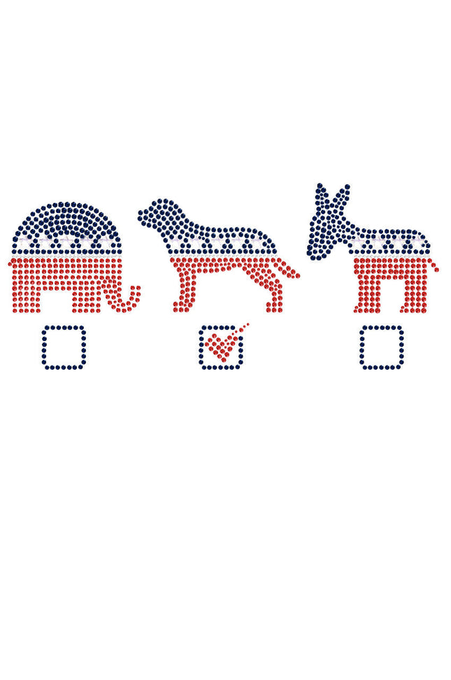 Vote Dog, Elephant, Donkey - Women's T-shirt