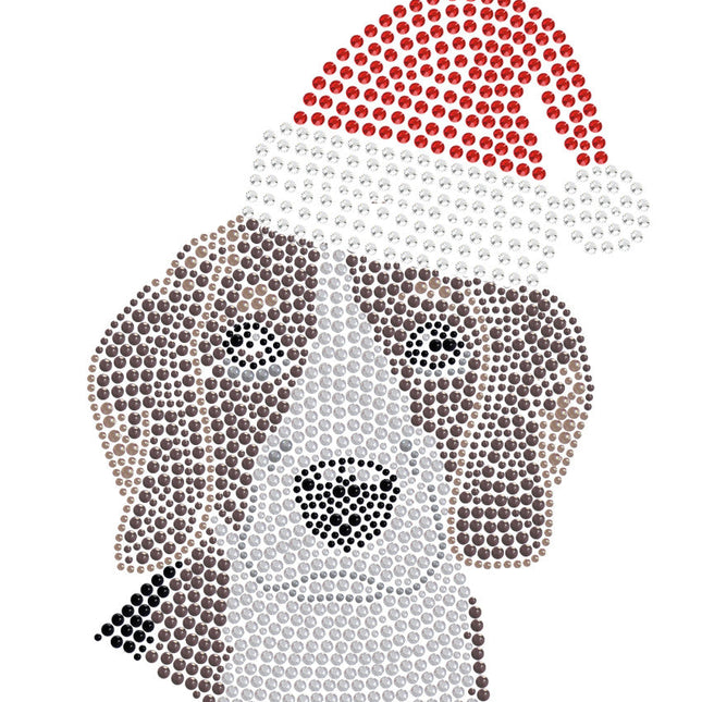 Beagle with Santa Hat - Women's Tee