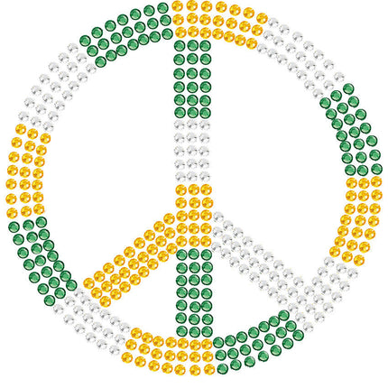 Peace Sign (Green, Gold, & Clear)- Women's T-shirt