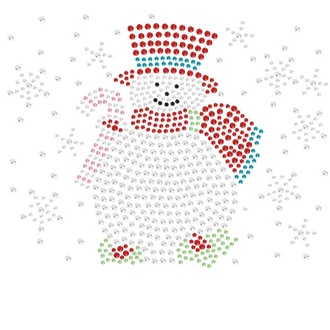 Snowman with Snowflakes - Women's T-shirt