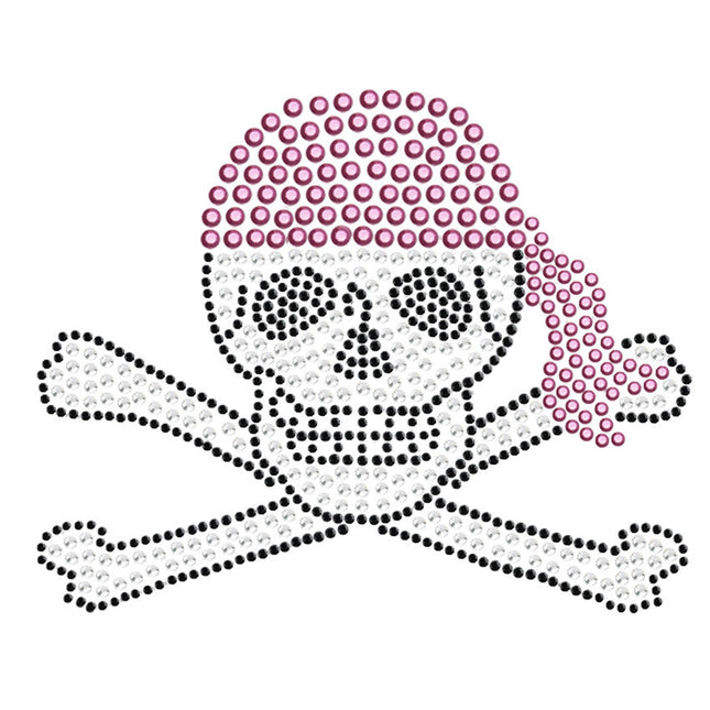 Skull with Pink Bandanna - Women's T-shirt