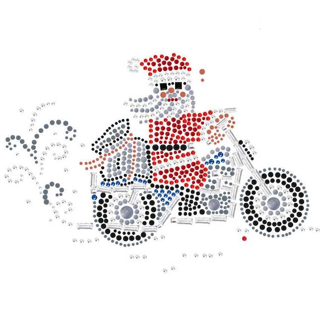 Santa on Motorcycle - Women's Tee