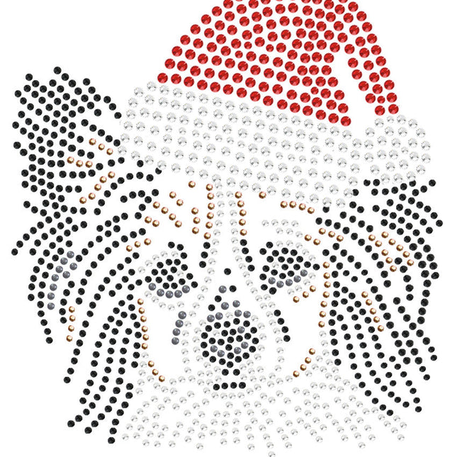 Papillon with Santa Hat - Women's T-shirt