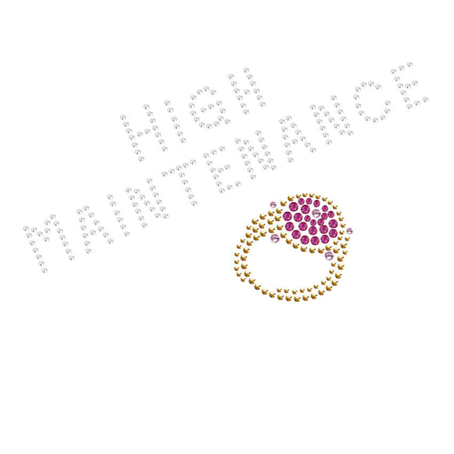 High Maintenance - Austrian crystal Fuchsia Ring - Women's T-shirt