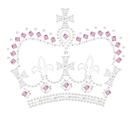 Crown 15 ( Pink, Silver & Clear) - Women's T-shirt