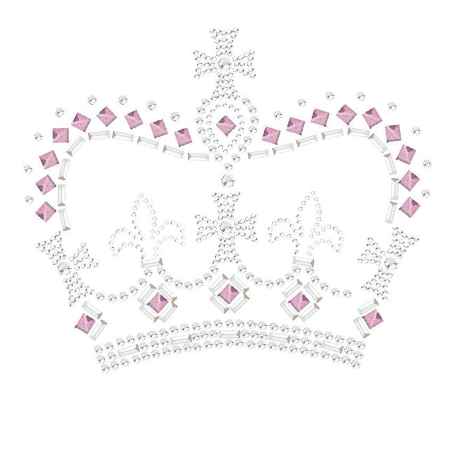 Crown 15 ( Pink, Silver & Clear) - Women's T-shirt