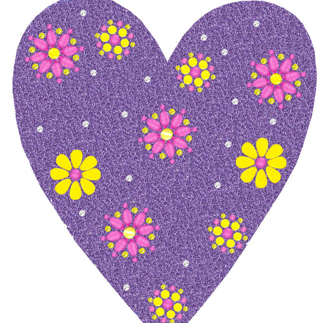 Purple Glitter Heart - Women's T-shirt