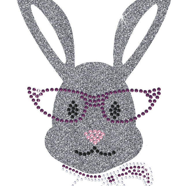 Girl Bunny with Glasses and Bow - Women's Tee