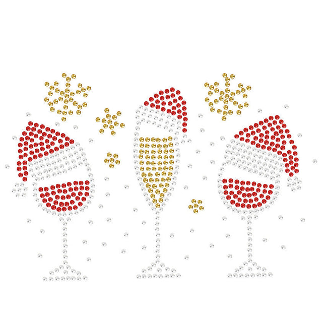 Christmas Wine Glasses - Bandana