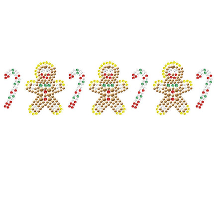 Gingerbread Men & Candy Canes - Women's T-shirt